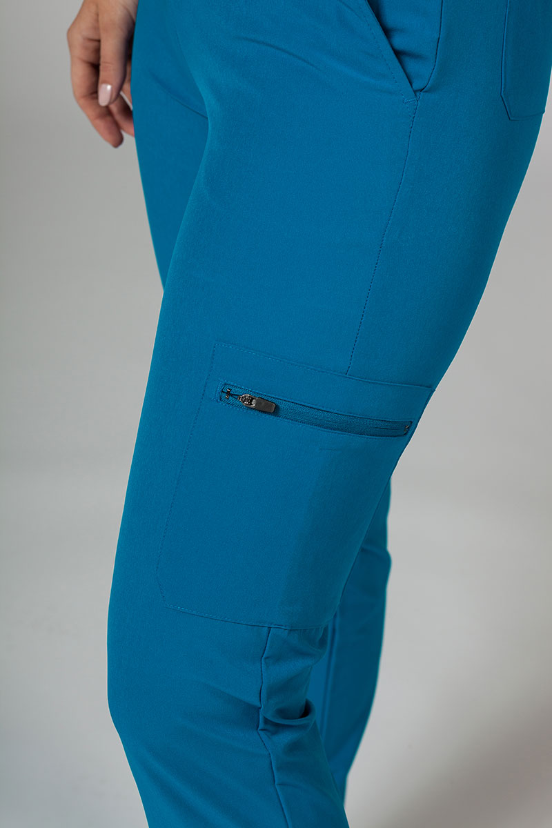 Dámské kalhoty Adar Uniforms Skinny Leg Cargo královsky modré-4