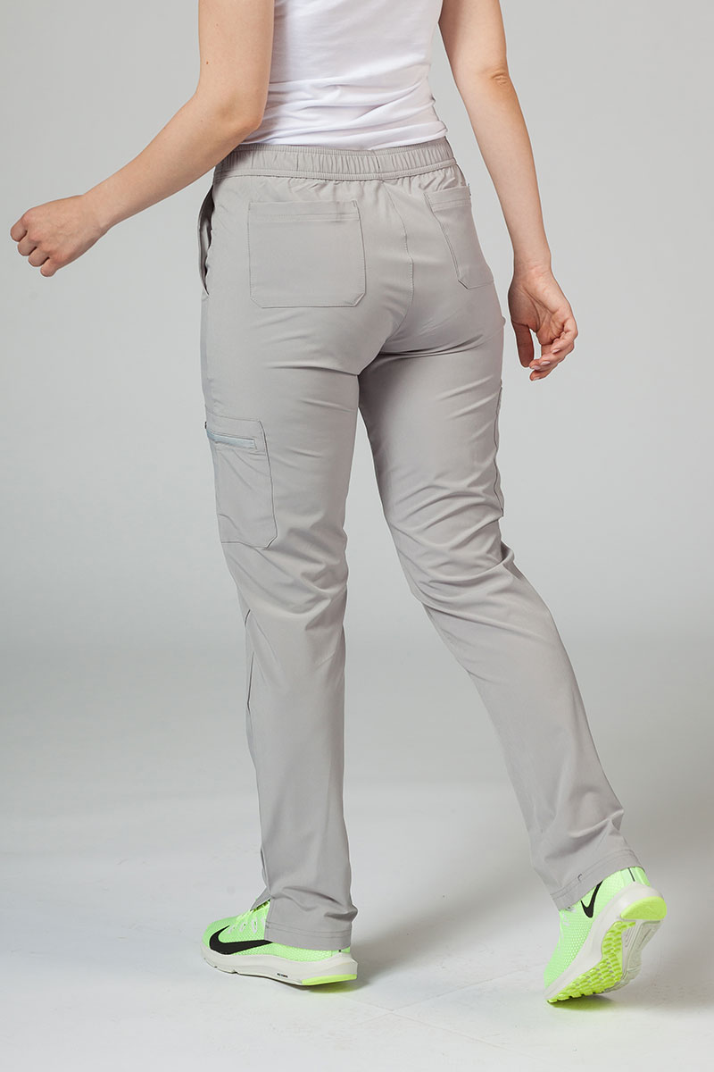 Dámské kalhoty Adar Uniforms Skinny Leg Cargo světle šedé-1