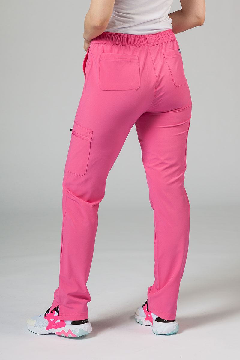 Dámské kalhoty Adar Uniforms Skinny Leg Cargo růžové-1