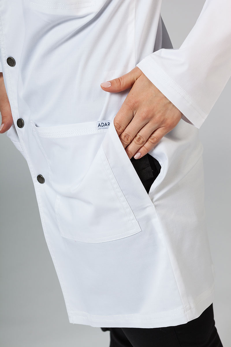 Lékařský plášť Adar Uniforms Snap bílý (elastický)-5