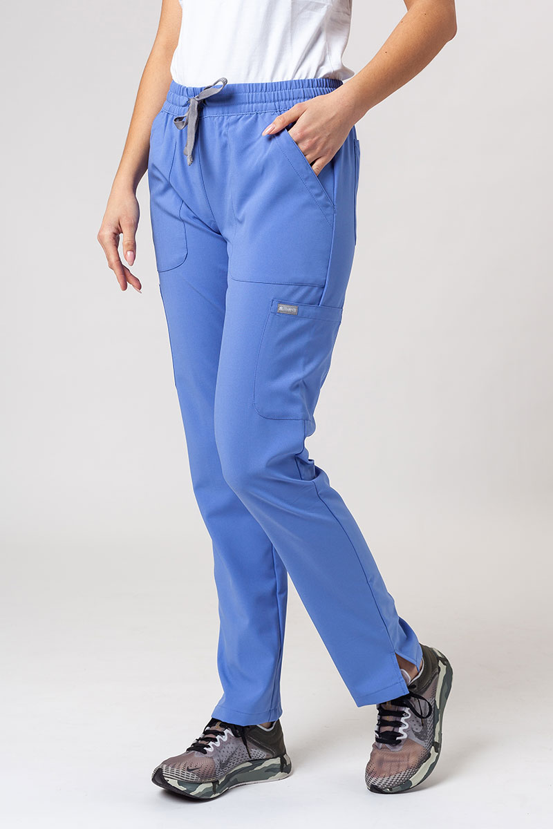 Lékařská dámská souprava Maevn Momentum (halena Double V–neck, kalhoty 6-pocket) klasicky modrá-8