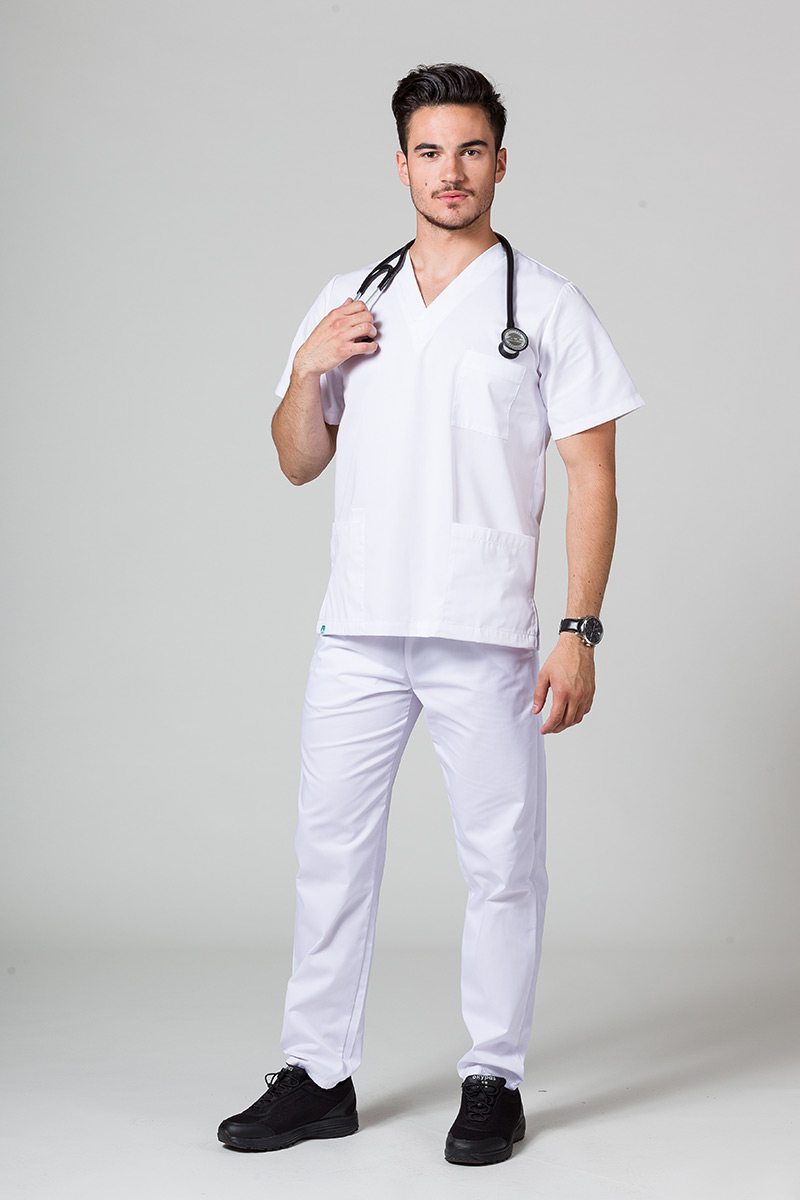 Pánská lékařská souprava Sunrise Uniforms bílá-2