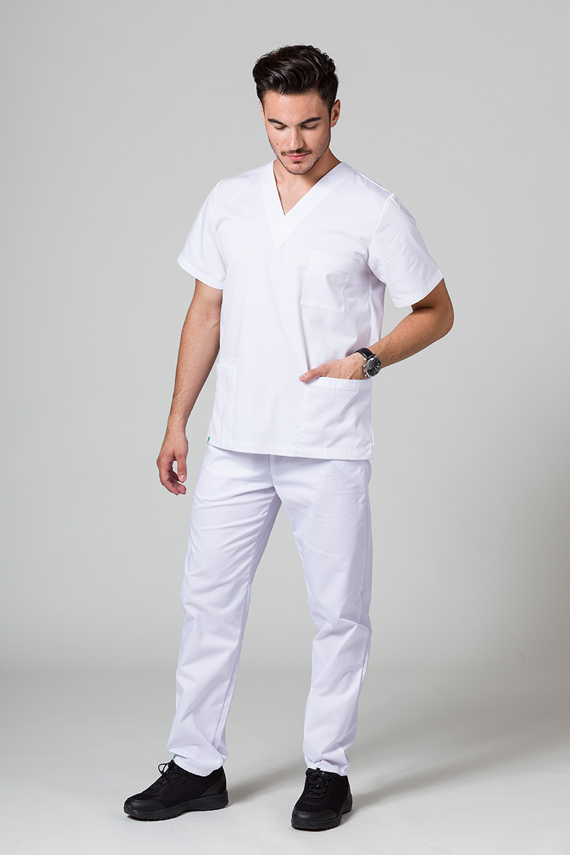 Univerzální lékařské kalhoty Sunrise Uniforms bílé-4