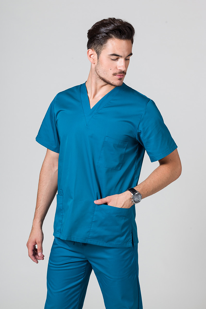 Pánská lékařská souprava Sunrise Uniforms karaibsky modrá-2