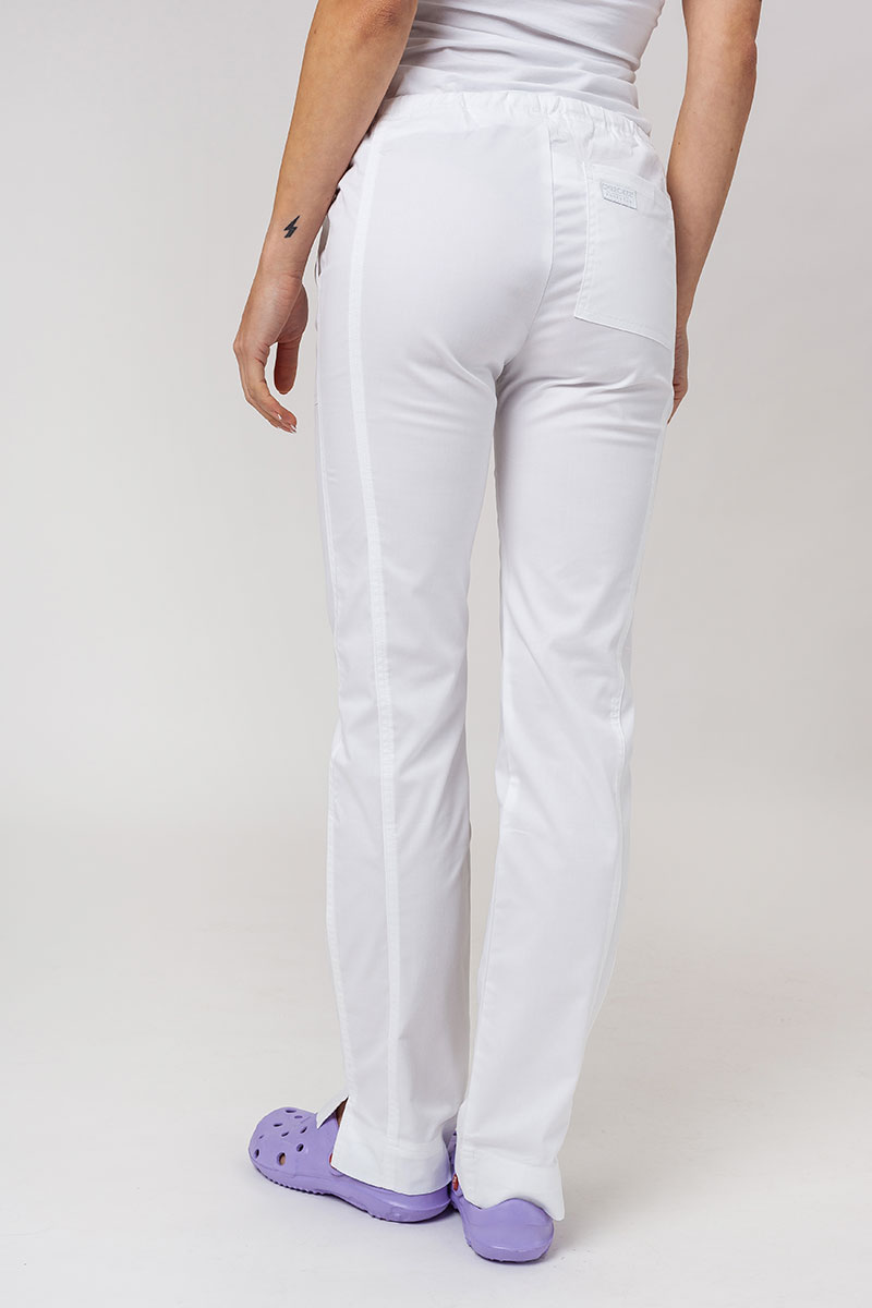 Lékařské dámské kalhoty Cherokee Core Stretch Mid Rise bílé-1
