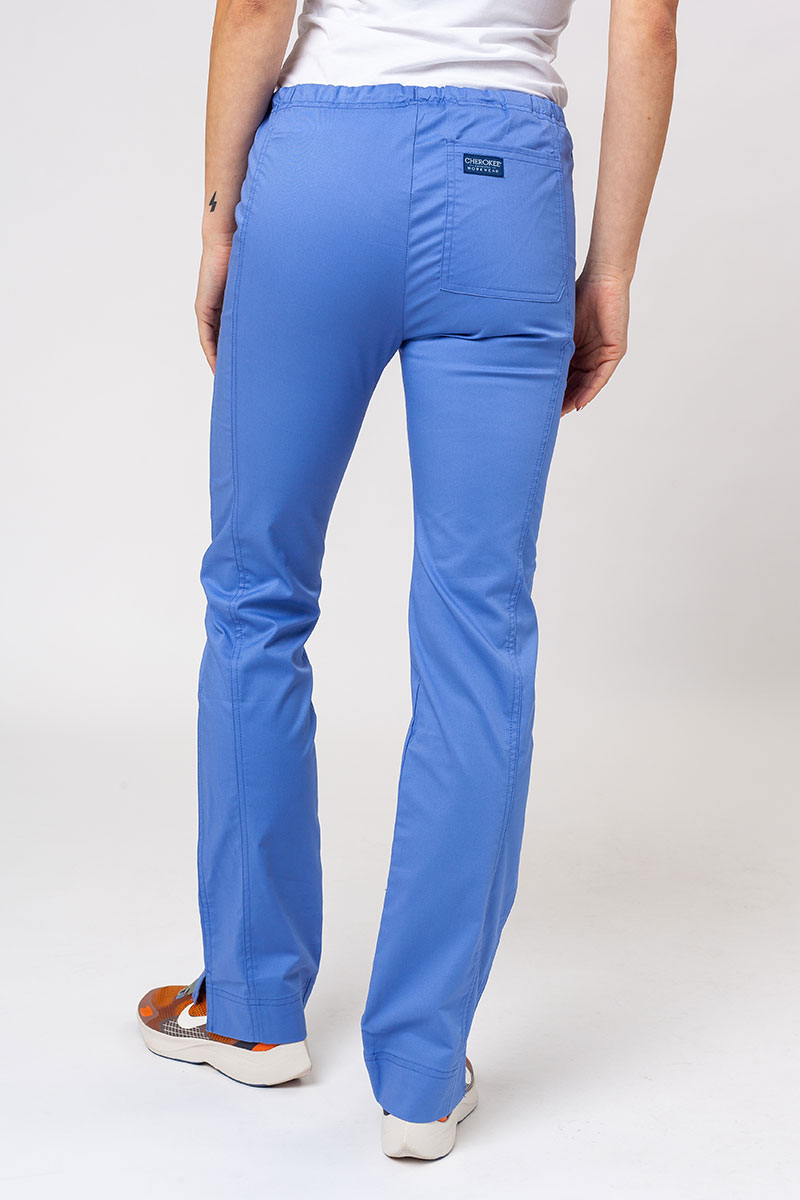 Lékařské dámské kalhoty Cherokee Core Stretch Mid Rise klasicky modré-1