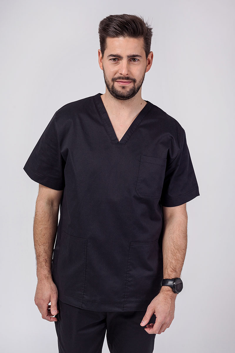 Pánská lékařská souprava Sunrise Uniforms Active (bluza Flex, spodnie Flow) černá-2