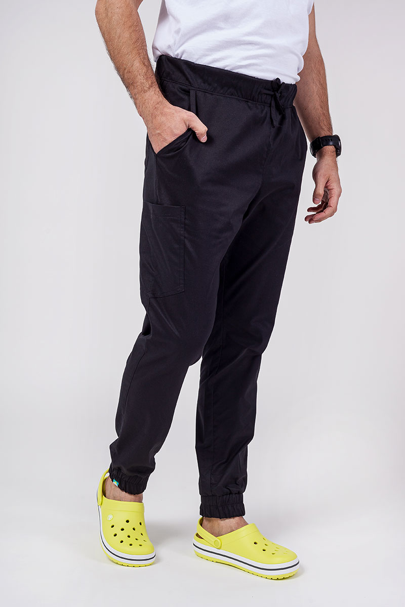 Pánská lékařská souprava Sunrise Uniforms Active (bluza Flex, spodnie Flow) černá-6