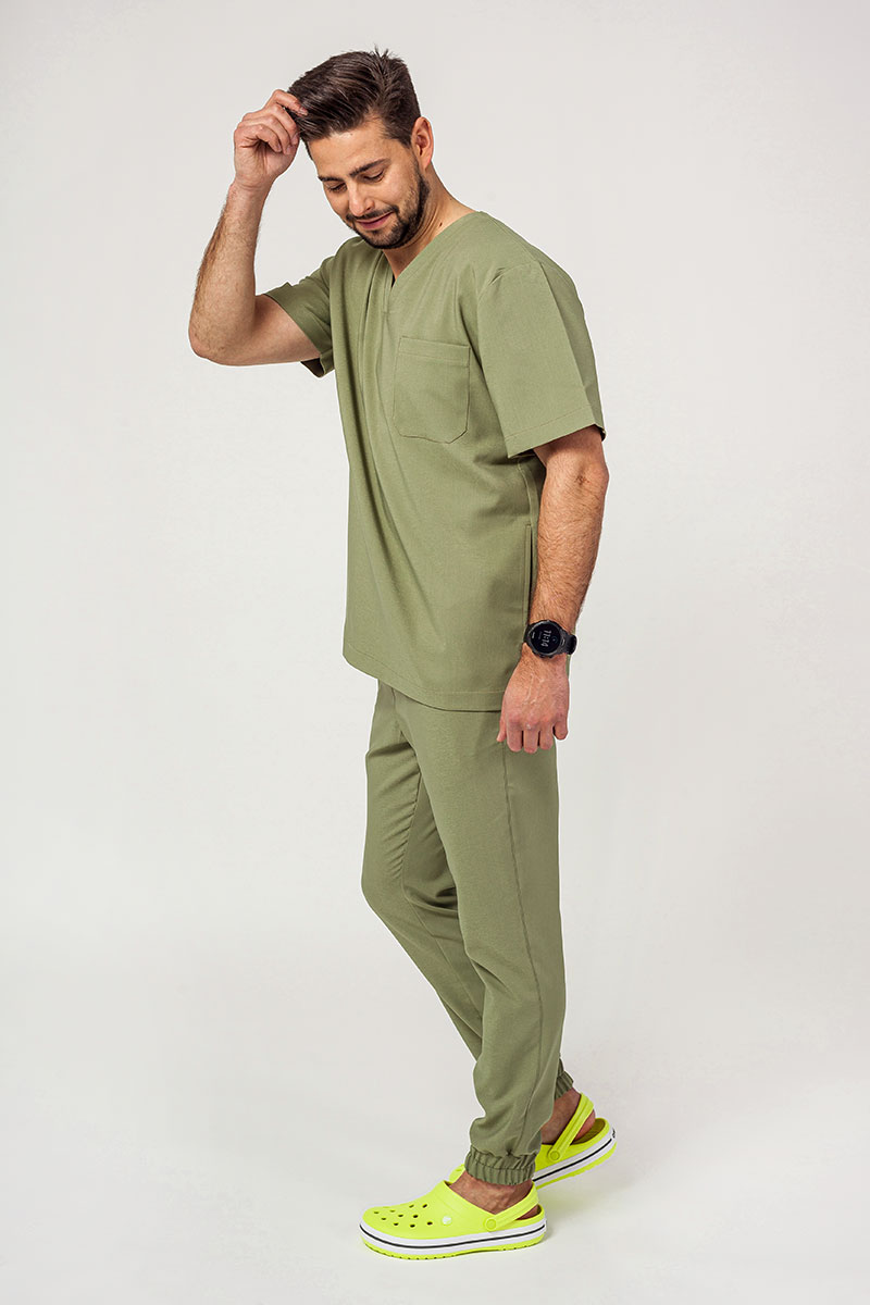 Lékařská halena Sunrise Uniforms Premium Dose olivková-3