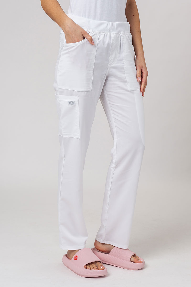 Lékařská dámská souprava Dickies Balance (bluza V-neck, spodnie Mid Rise) bílá-8
