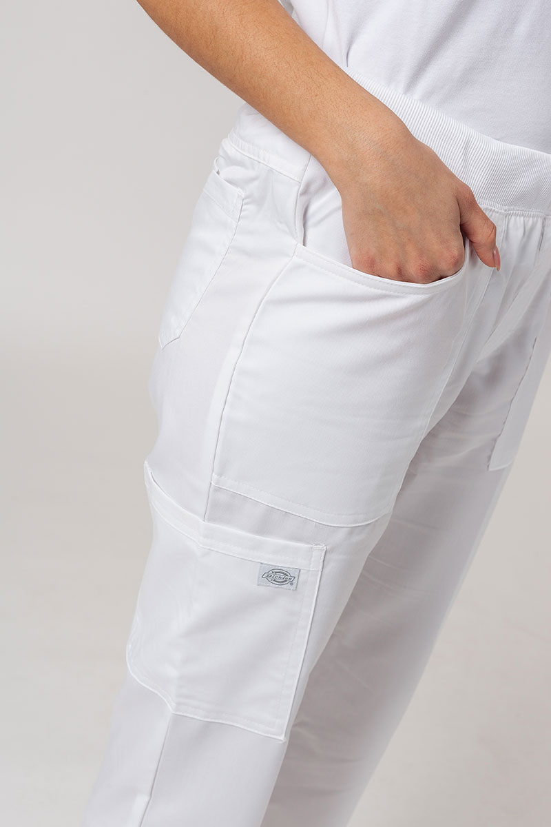Lékařské dámské kalhoty Dickies Balance Mid Rise bílé-3
