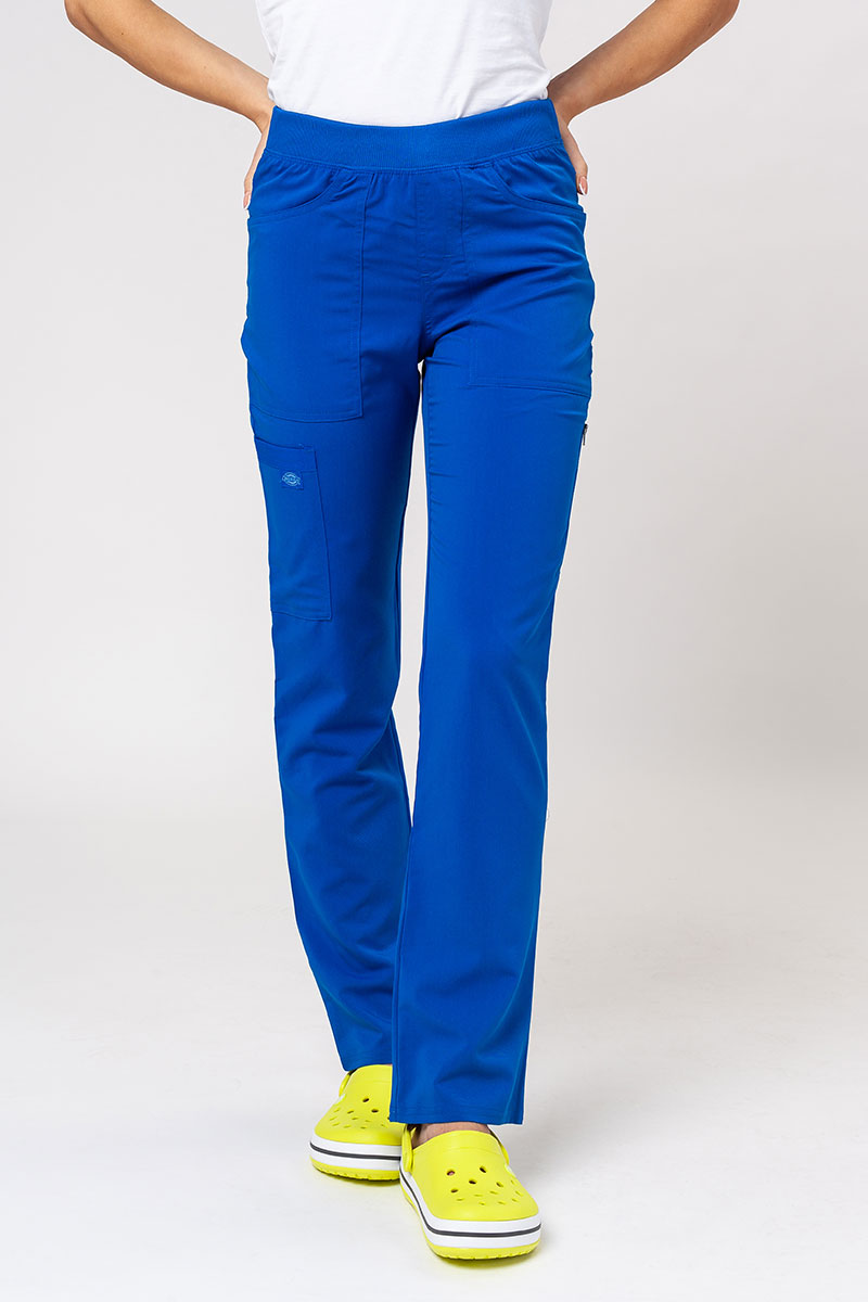 Lékařská dámská souprava Dickies Balance (bluza V-neck, spodnie Mid Rise) královksy modrá-8