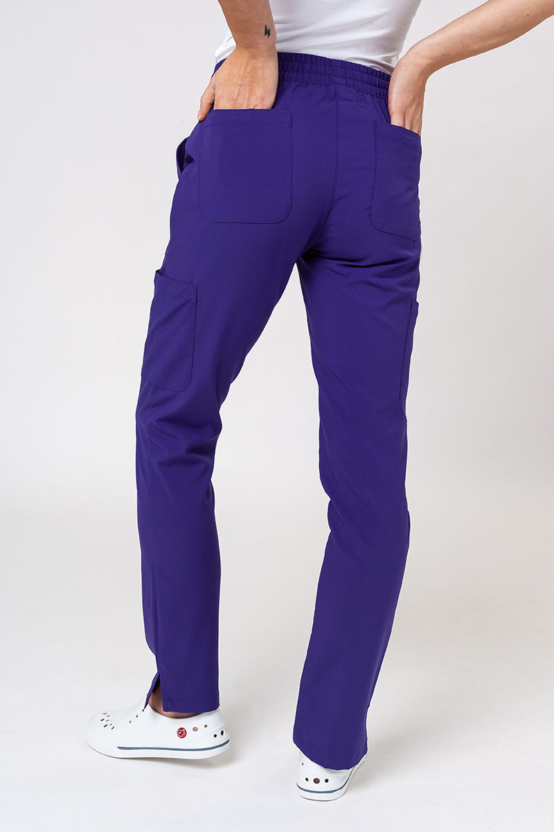 Lékařské dámské kalhoty Maevn Momentum 6-pocket fialové-1