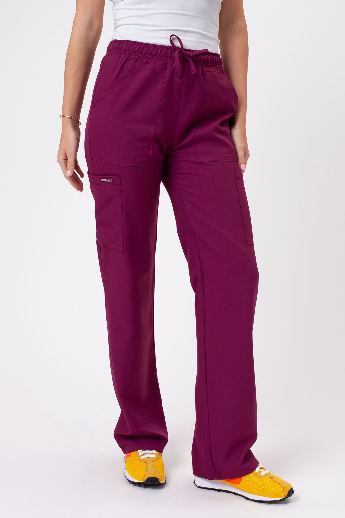 Dámská lékařská souprava Cherokee Ultra V-neck třešňová-8