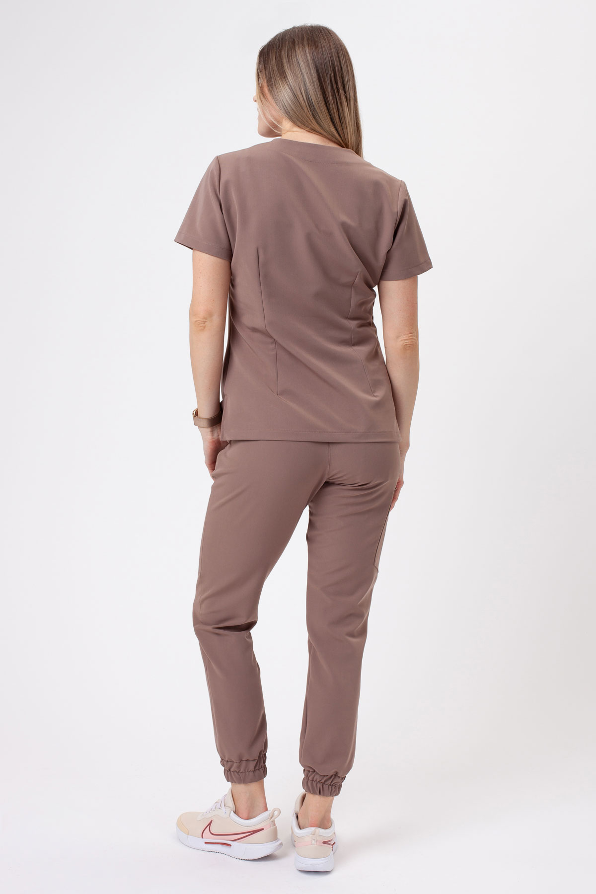 Dámské lékařské kalhoty Sunrise Uniforms Premium Vibe jogger cappuccino-1