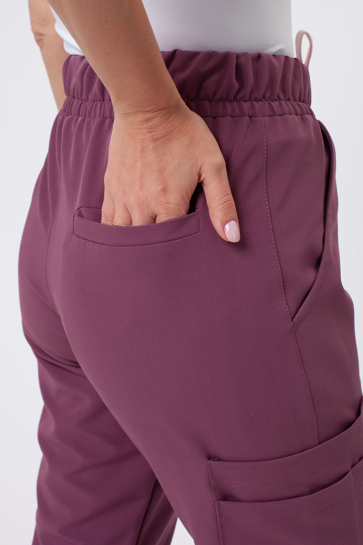 Dámské lékařské kalhoty Sunrise Uniforms Premium Vibe jogger grape-4