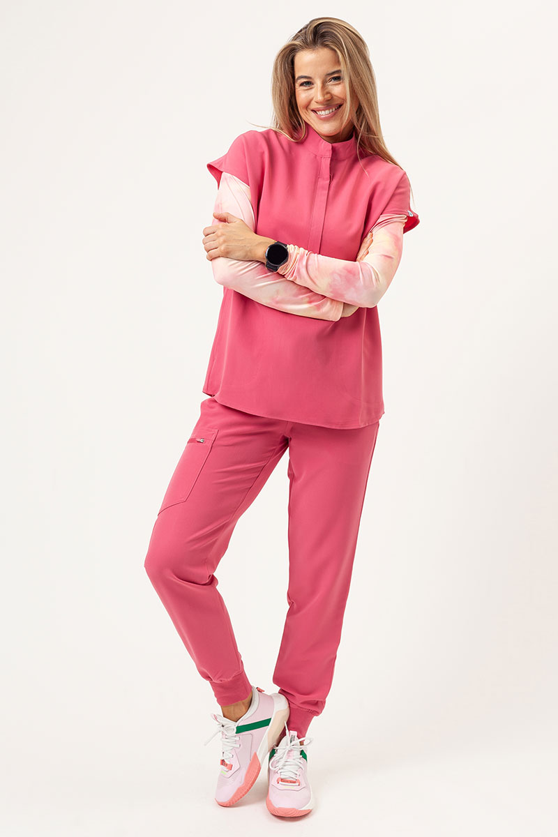 Dámská lékařská halena Uniforms World Avant On-Shift Short melounová-9