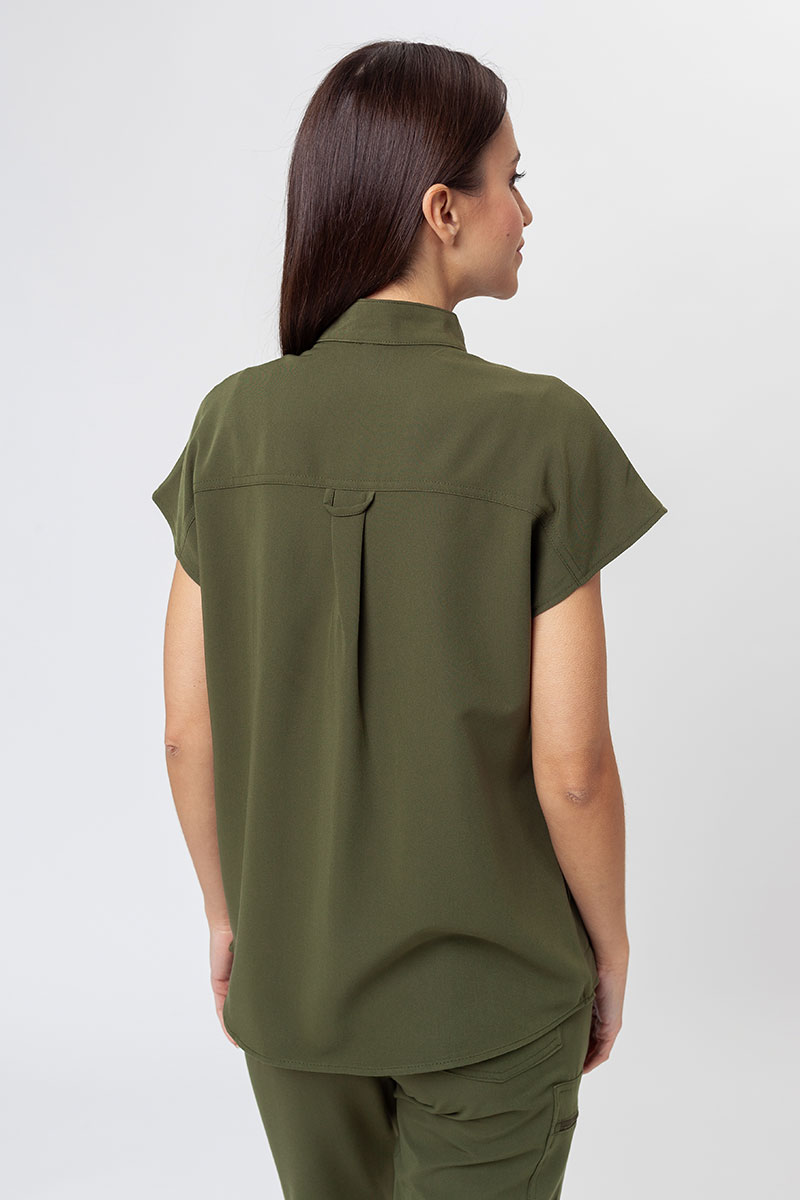 Dámská lékařská halena Uniforms World 518GTK™ Avant olivková (magnetické spony)-1