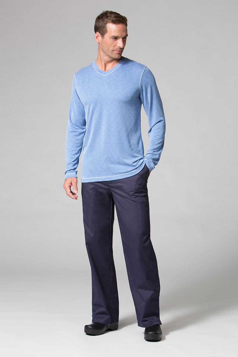 Pánské tričko s dlouhým rukávem Maevn Modal modré-1