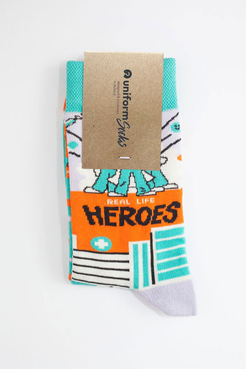 Barevné ponožky Real Life Heroes - UniformSocks-3