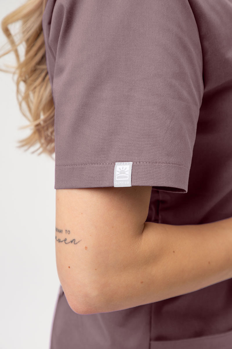 Dámské lékařské šaty Sunrise Uniforms Vital cappuccino-4