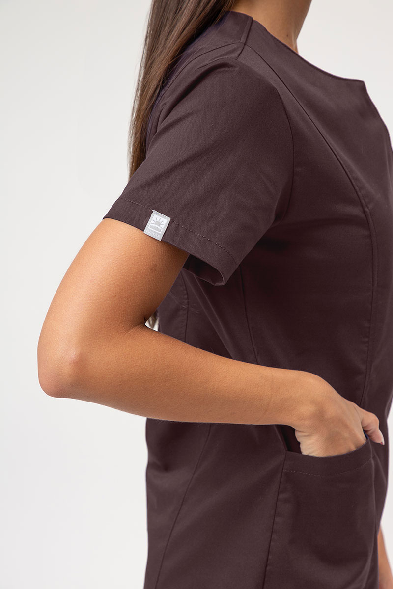 Dámské lékařské šaty Sunrise Uniforms Charm choco-3