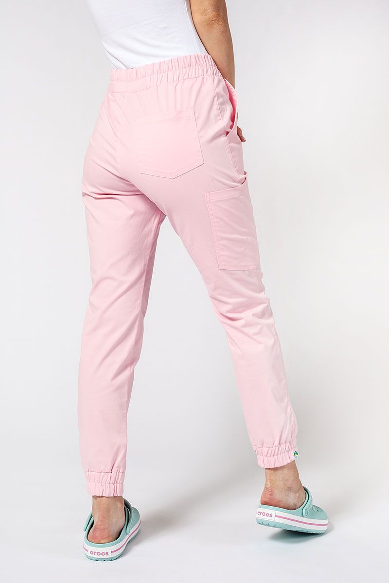Dámské lékařské kalhoty Sunrise Uniforms Active Air jogger růžové-1