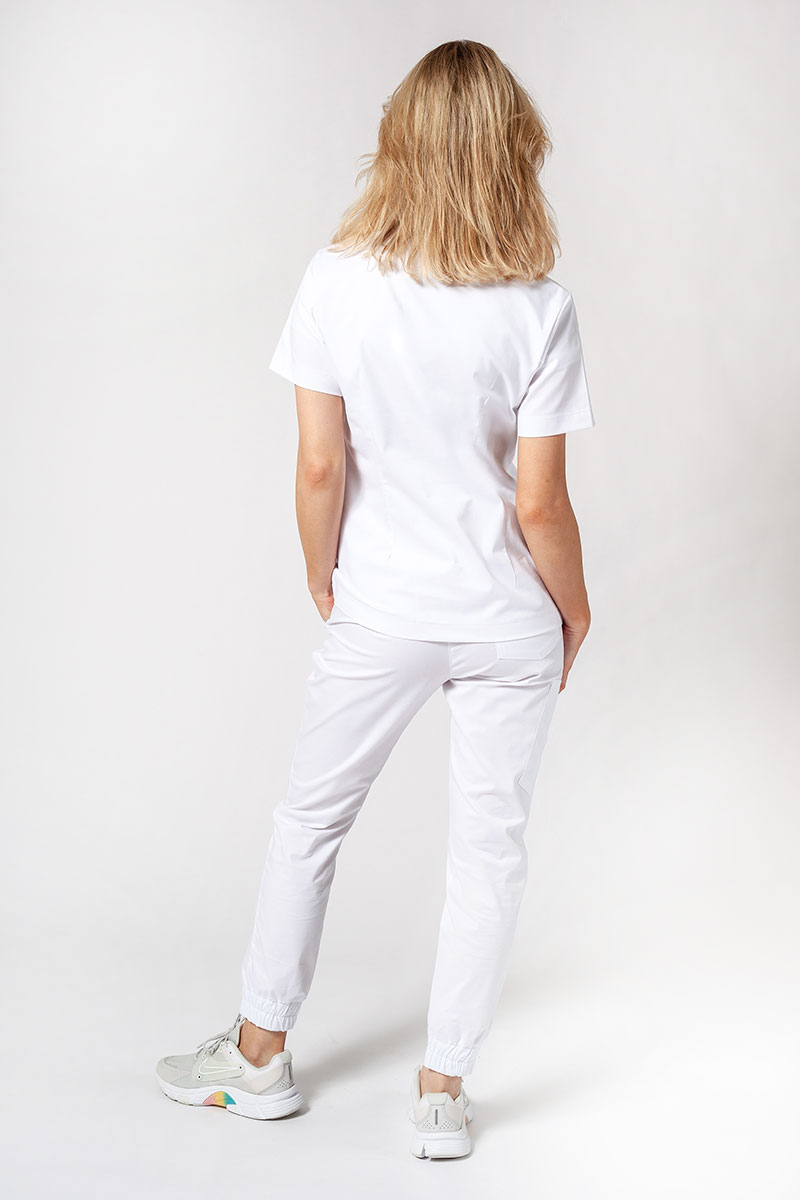 Dámská lékařská halena Sunrise Uniforms Active Bloom bílá-5
