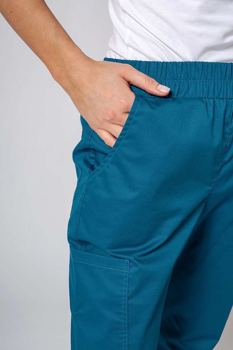 Dámské lékařské kalhoty Sunrise Uniforms Active Air jogger karaibsky modré-2