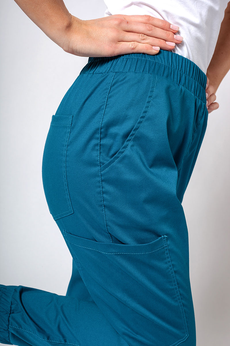 Dámska lékařská souprava Sunrise Uniforms Active III (halena Bloom, kalhoty Air) karaibsky modrá-9
