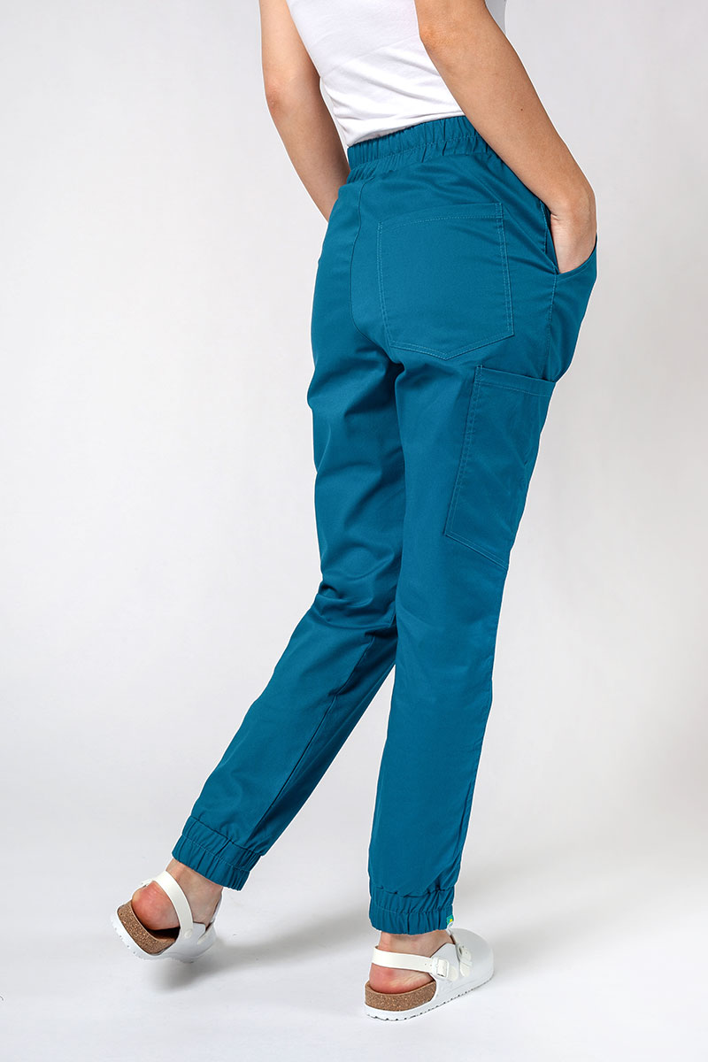 Dámské lékařské kalhoty Sunrise Uniforms Active Air jogger karaibsky modré-1