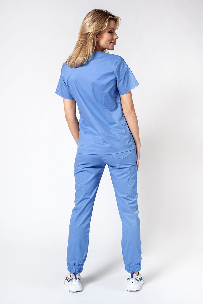 Dámská lékařská halena Sunrise Uniforms Active Bloom klasicky modrá-5