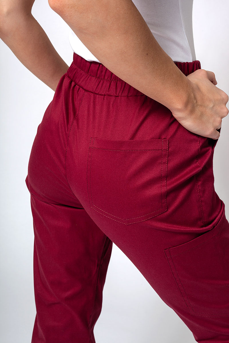 Dámské lékařské kalhoty Sunrise Uniforms Active Air jogger třešňové-3