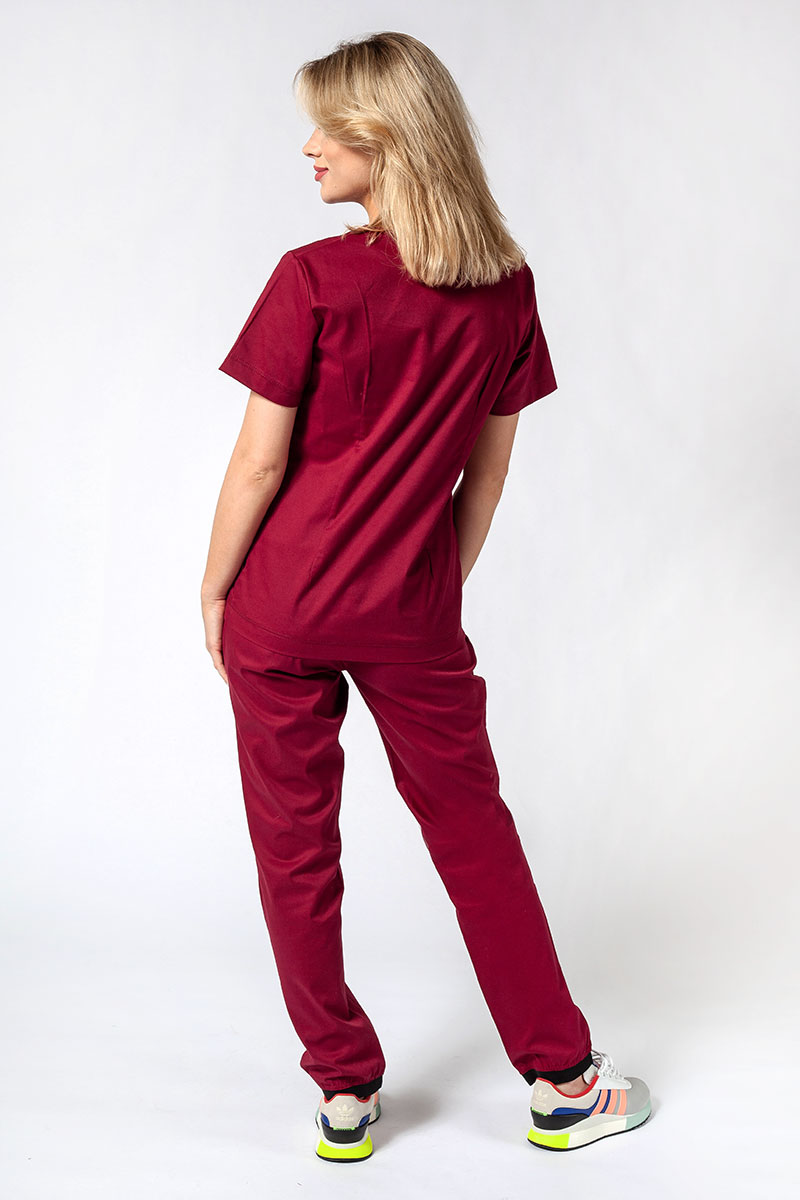 Dámské lékařské kalhoty Sunrise Uniforms Active Loose třešňové-7