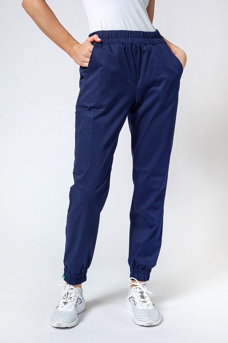 Dámska lékařská souprava Sunrise Uniforms Active III (halena Bloom, kalhoty Air) námořnická modř-7
