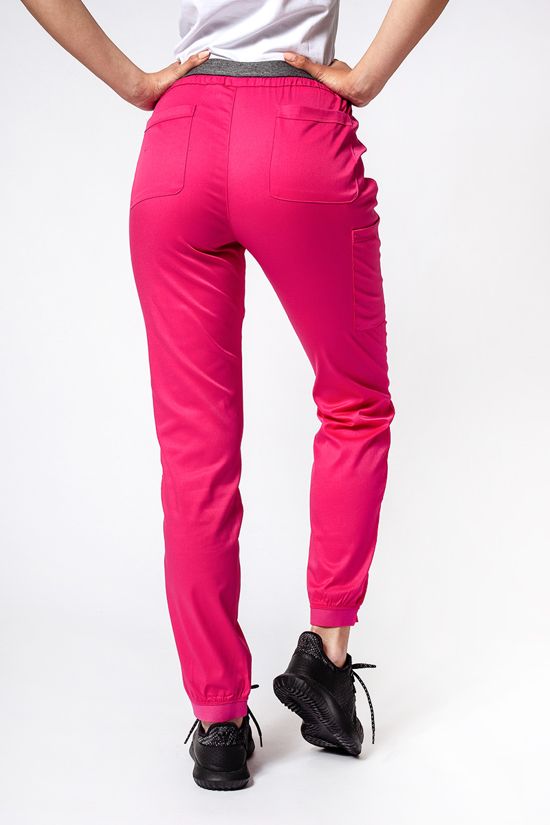 Dámské lékařské kalhoty Maevn Matrix Contrast semi-jogger růžové-1
