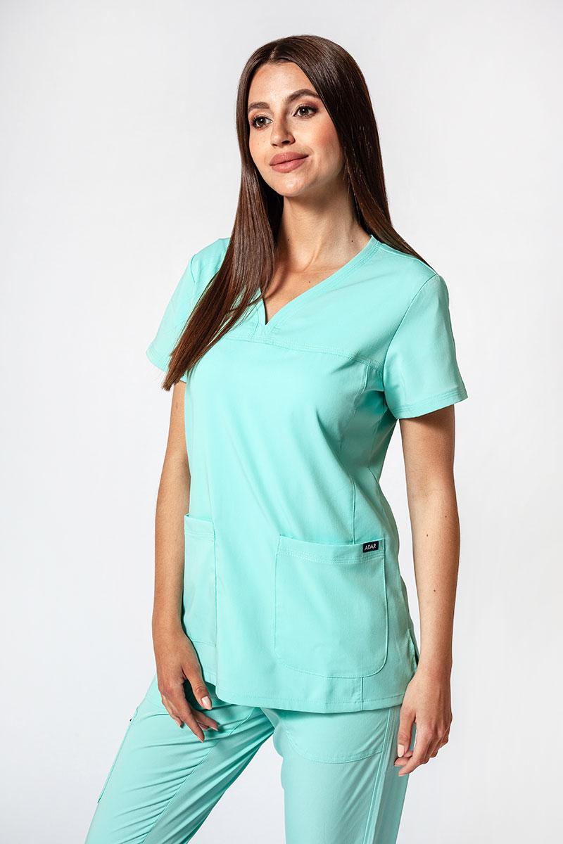 Lékařská souprava Adar Uniforms Ultimate aqua (s halenou Sweetheart - elastic)-2