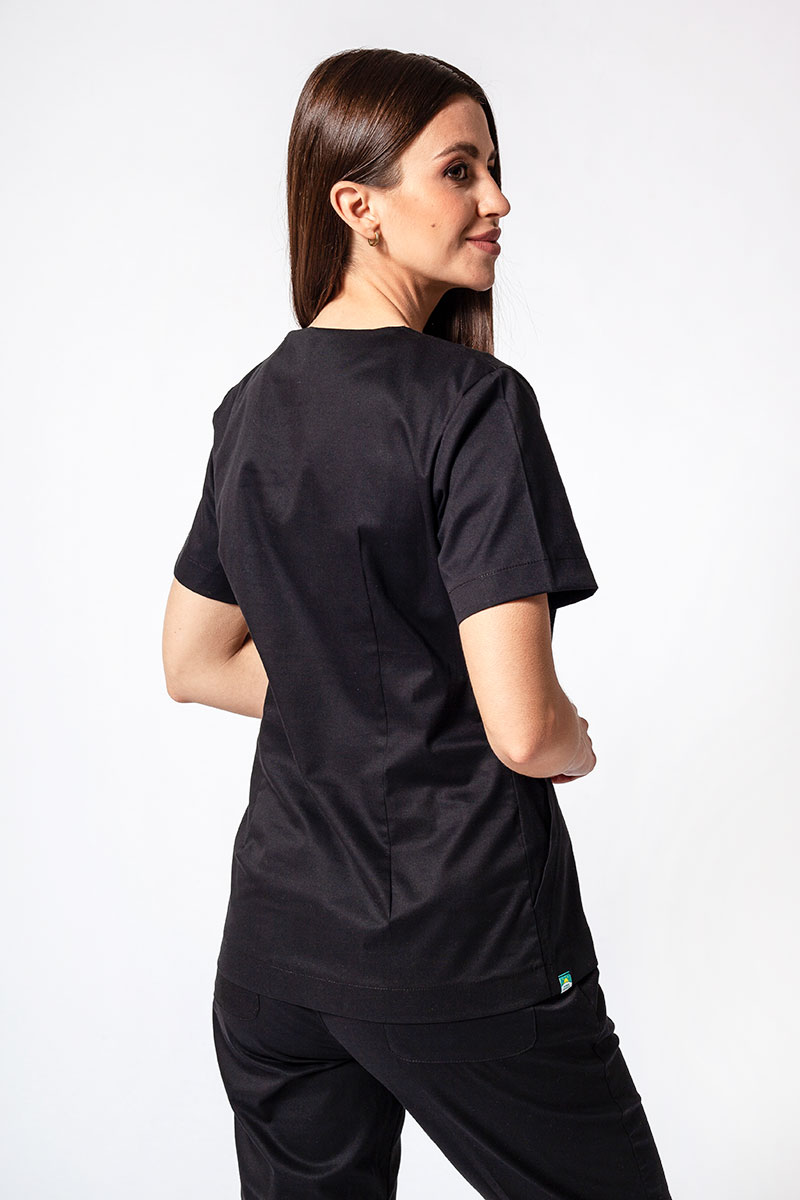 Dámská lékařská halena Sunrise Uniforms Active Bloom černá-1