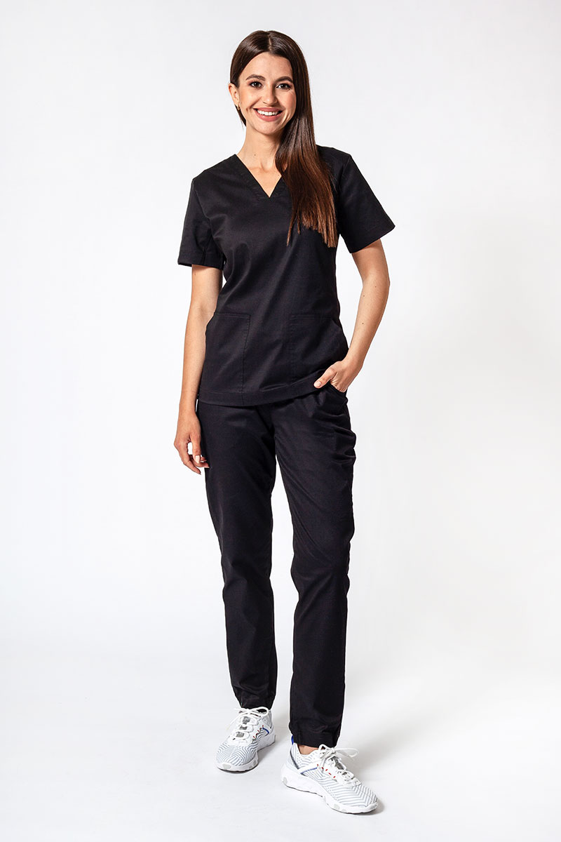 Dámské lékařské kalhoty Sunrise Uniforms Active Loose černé-6