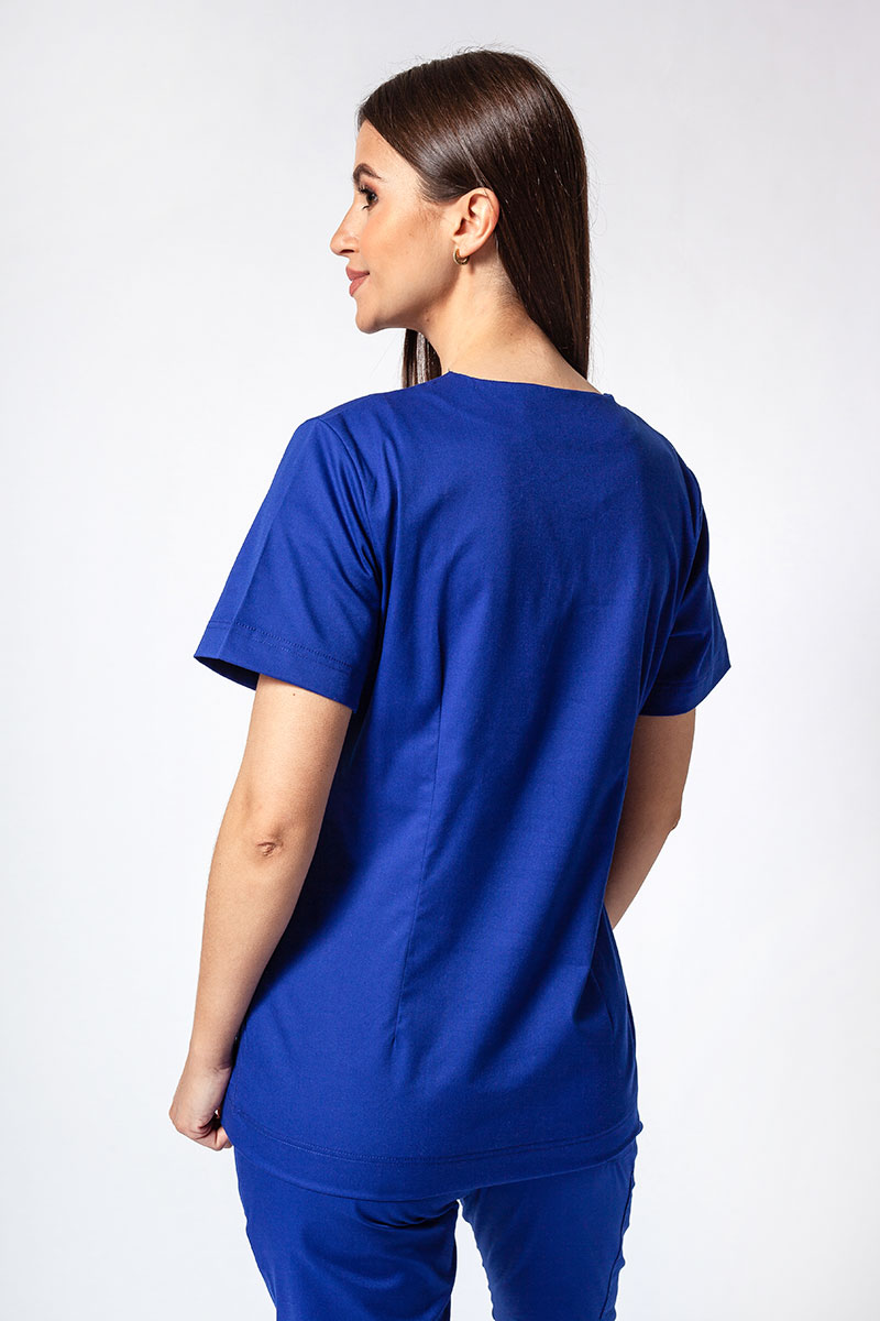 Dámská lékařská halena Sunrise Uniforms Active Bloom tmavě modrá-1