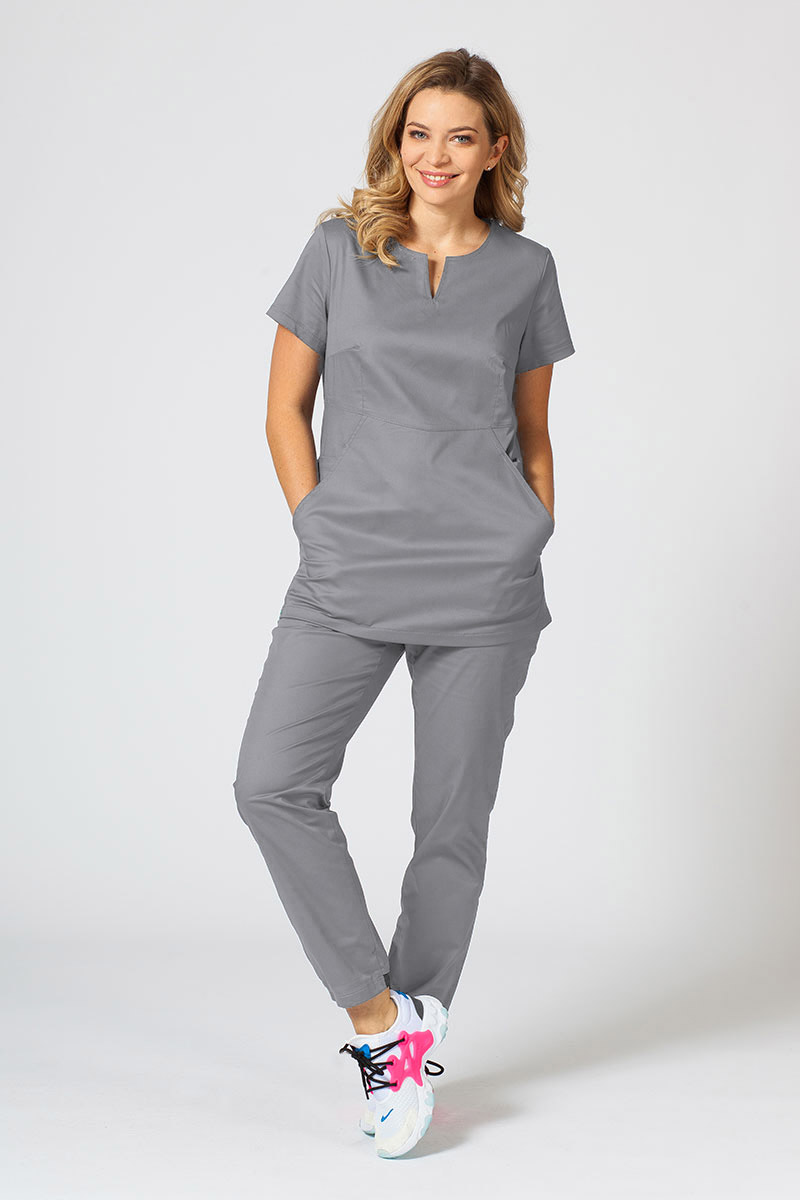 Dámské lékařské kalhoty Sunrise Uniforms Active Loose světle šedé-1