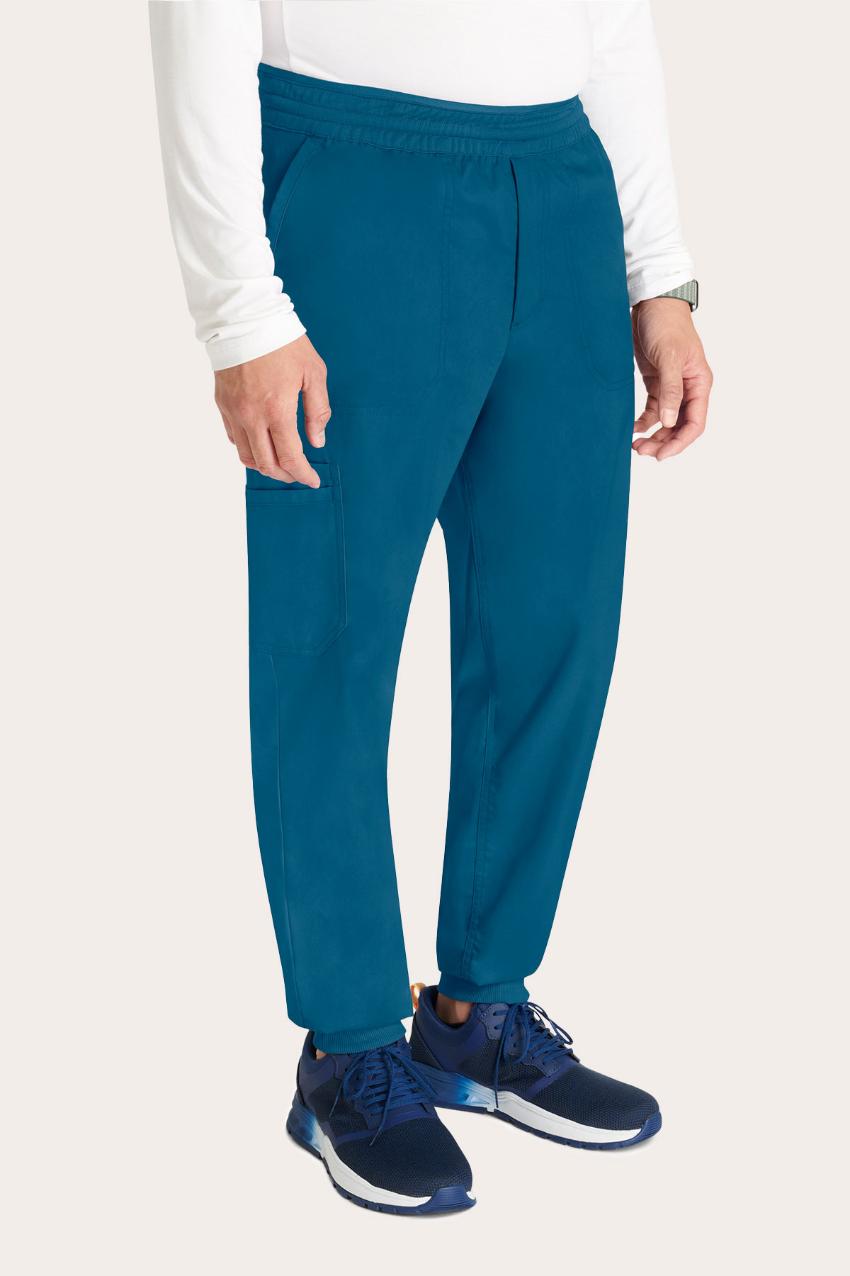 Pánské lékařské kalhoty Cherokee Revolution Jogger karaibsky modré-2