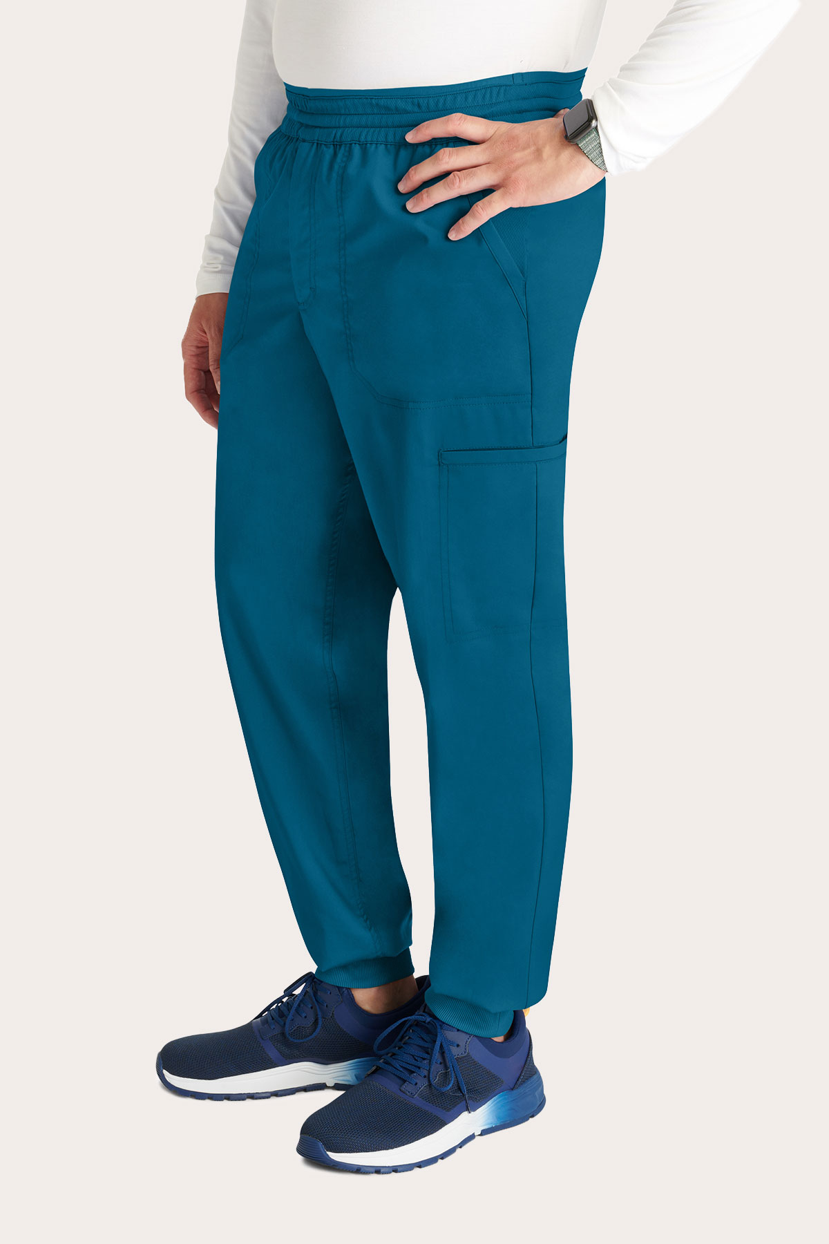 Pánské lékařské kalhoty Cherokee Revolution Jogger karaibsky modré-3