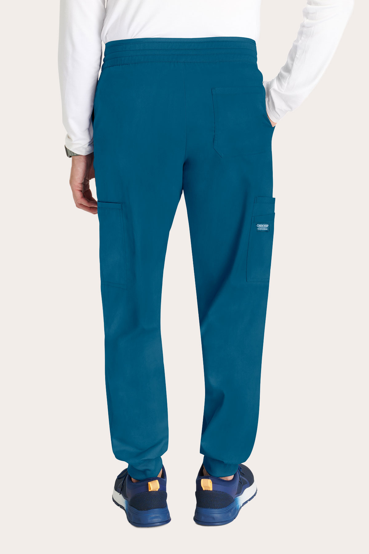 Pánské lékařské kalhoty Cherokee Revolution Jogger karaibsky modré-1