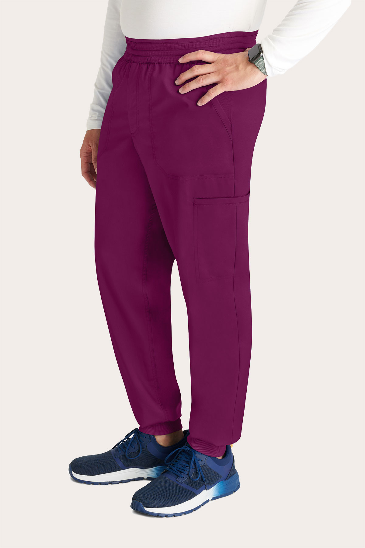 Pánské lékařské kalhoty Cherokee Revolution Jogger třešňové-3