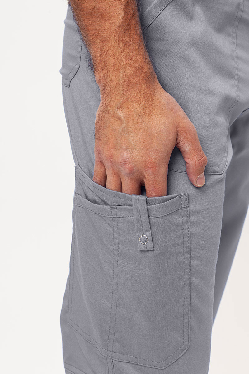 Pánské lékařské kalhoty Cherokee Revolution Fly Cargo světle šedé-4