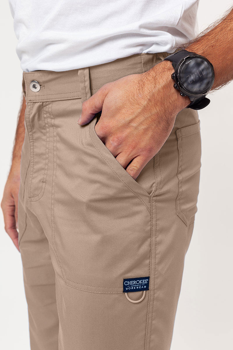 Pánské lékařské kalhoty Cherokee Revolution Fly Cargo béžové-3
