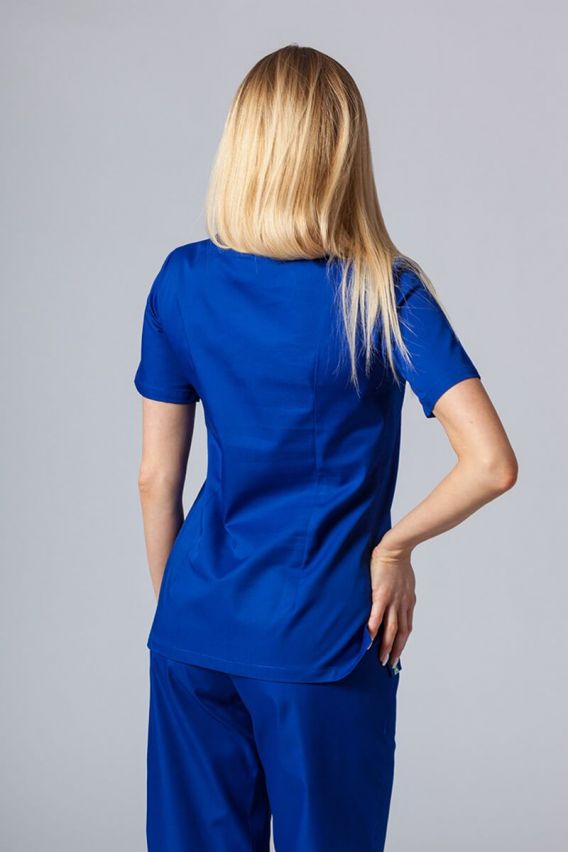 Lékařská dámská halena Sunrise Uniforms Basic Light tmavě modrá-2