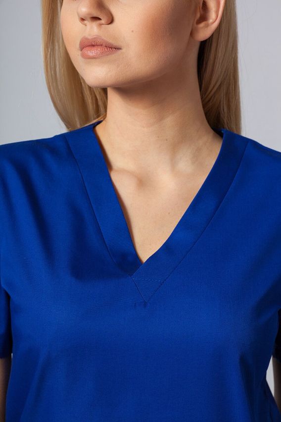 Lékařská dámská halena Sunrise Uniforms Basic Light tmavě modrá-2