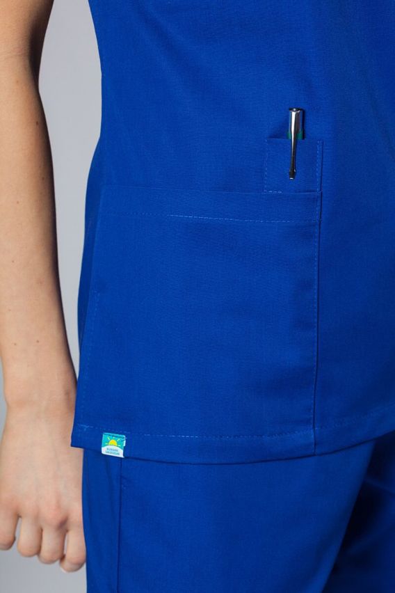Lékařská dámská halena Sunrise Uniforms Basic Light tmavě modrá-3